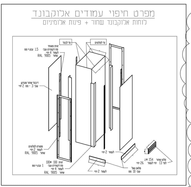 מפרט-חיפוי-עמודים-אלוקובונד